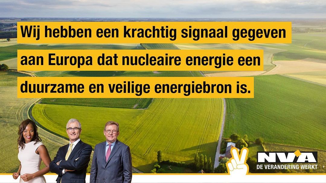 N-VA zorgt ervoor dat kernenergie op Europese klimaatagenda blijft